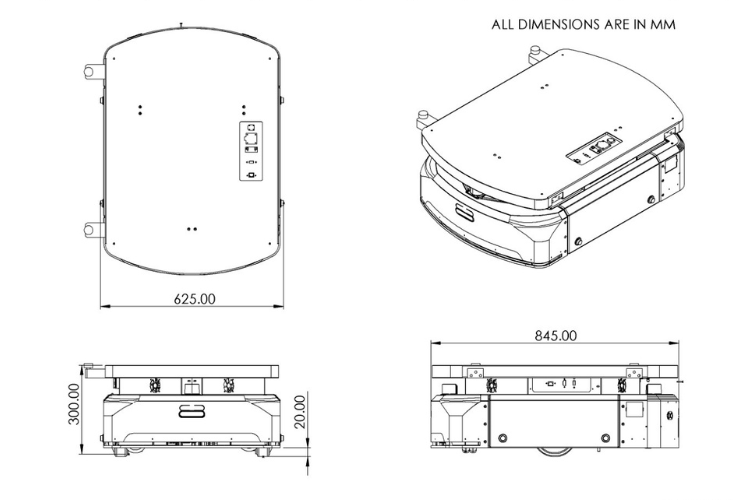 The layout graph for the automated guided vehicles and automated mobile robots for design.